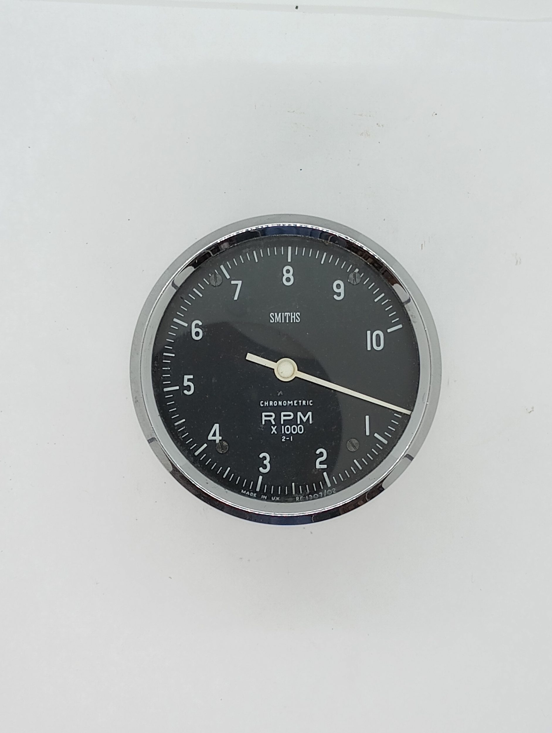 RC.1307/02 Smiths Chronometric Tachometer, 2:1 Ratio, 0-10K RPM, Black Face - USED