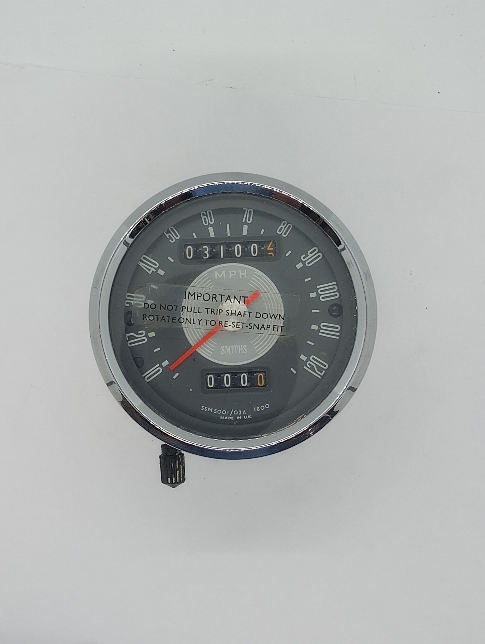 SSM 5001/03A 1600 *USED* Smiths Speedometer, 120 mph, Grey Face