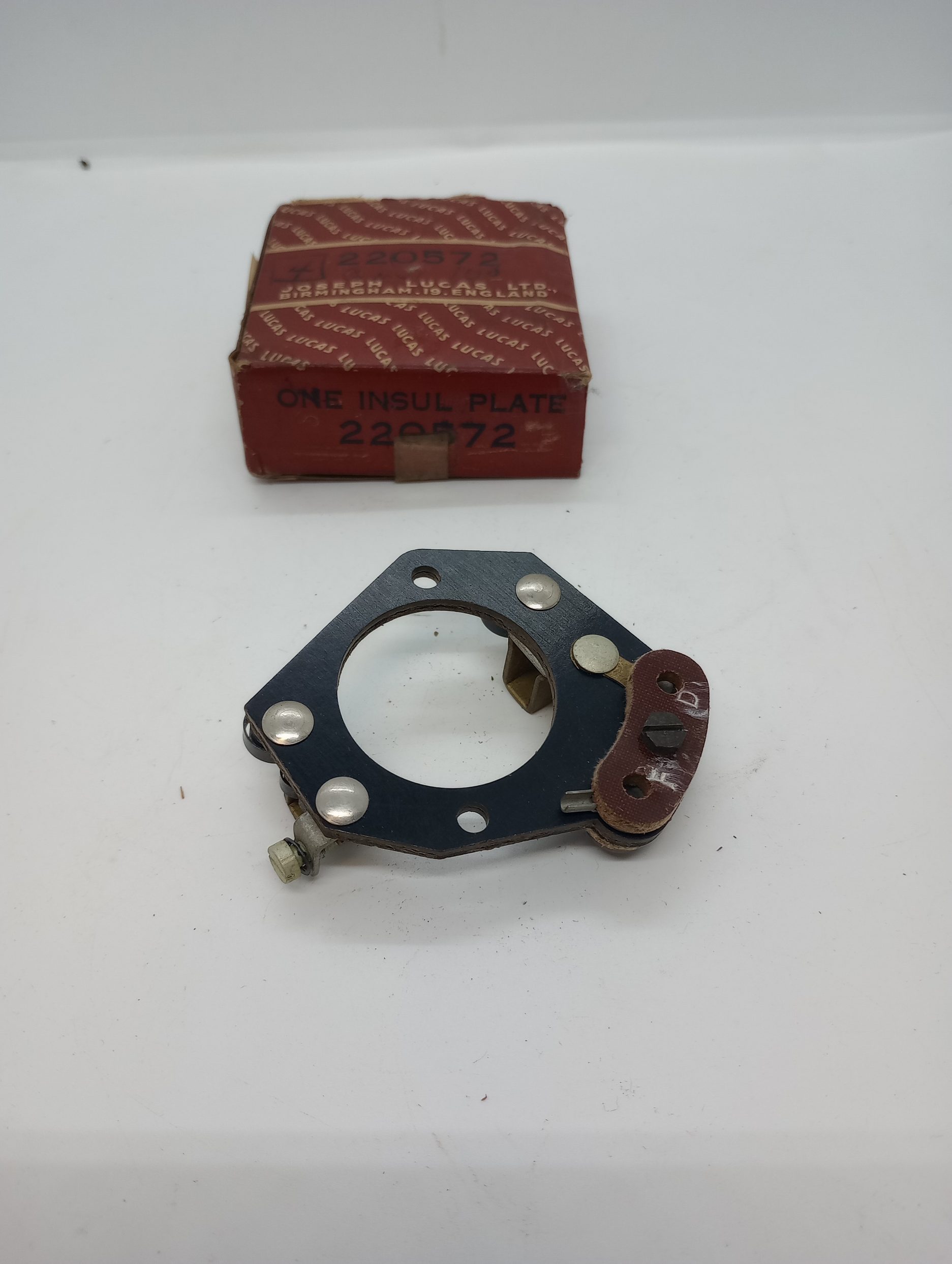 220572 Generator Brush Plate, Genuine Lucas, NOS