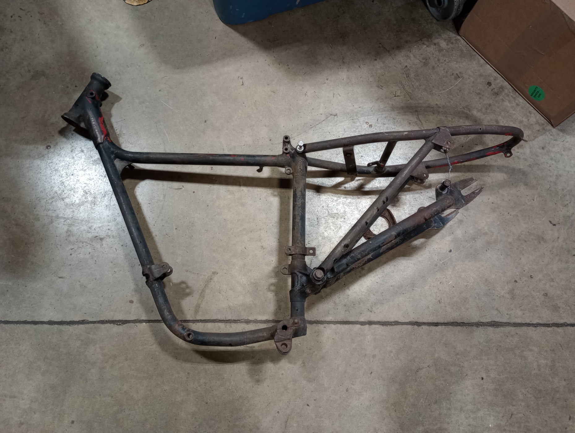 82-4050, 1959-60 T20 Triumph Tiger Cub Complete Frame/Rear Section VIN: T 474xx