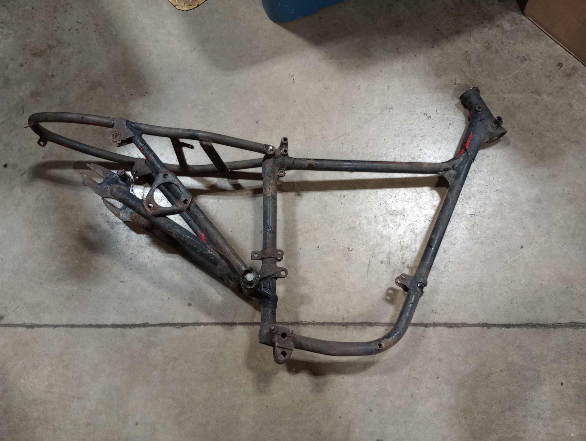 82-4050, 1959-60 T20 Triumph Tiger Cub Complete Frame/Rear Section VIN: T 474xx