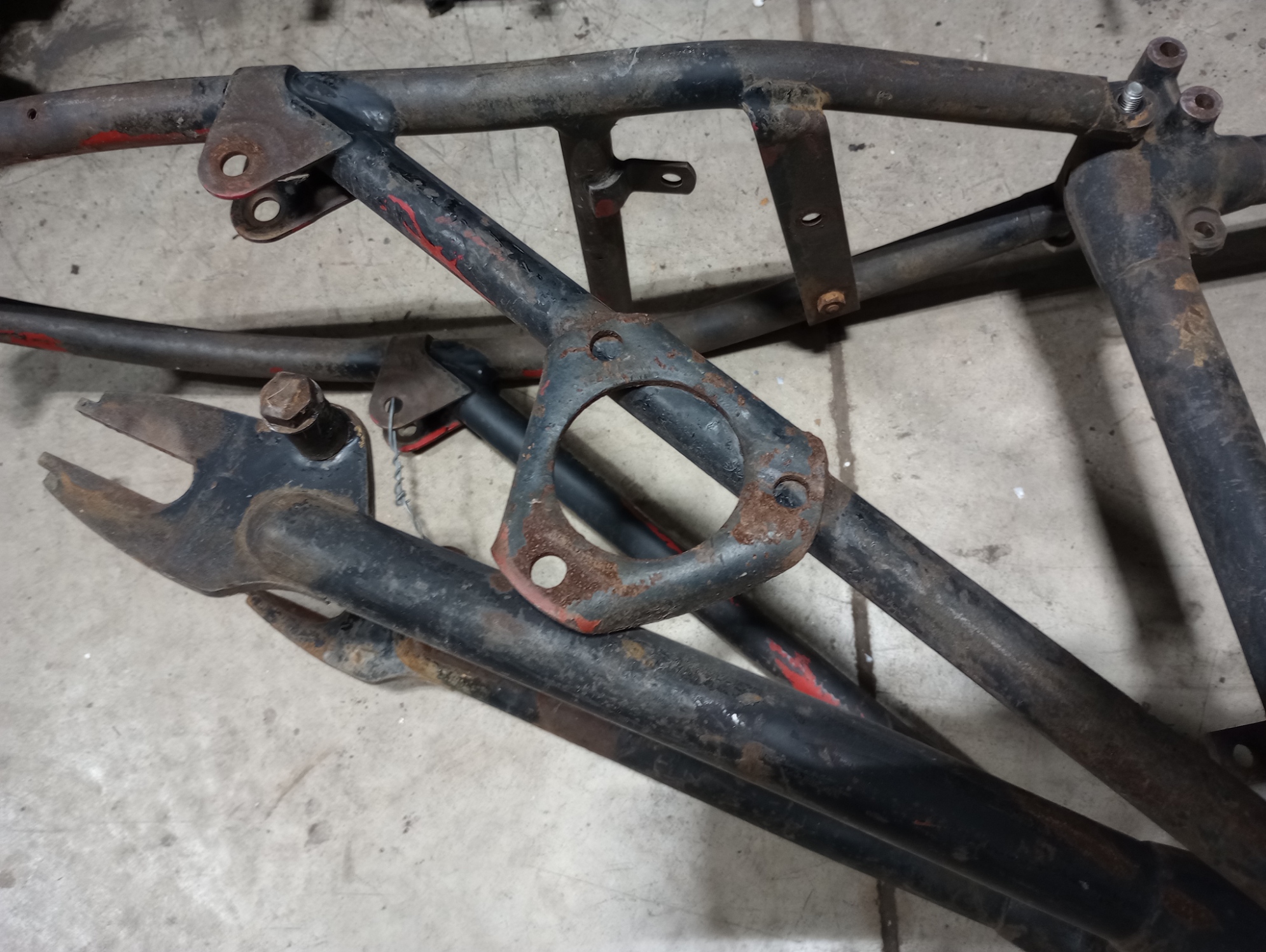 1959 T20 Triumph Tiger Cub Complete Frame/Rear Section and Swingarm VIN: T 474xx