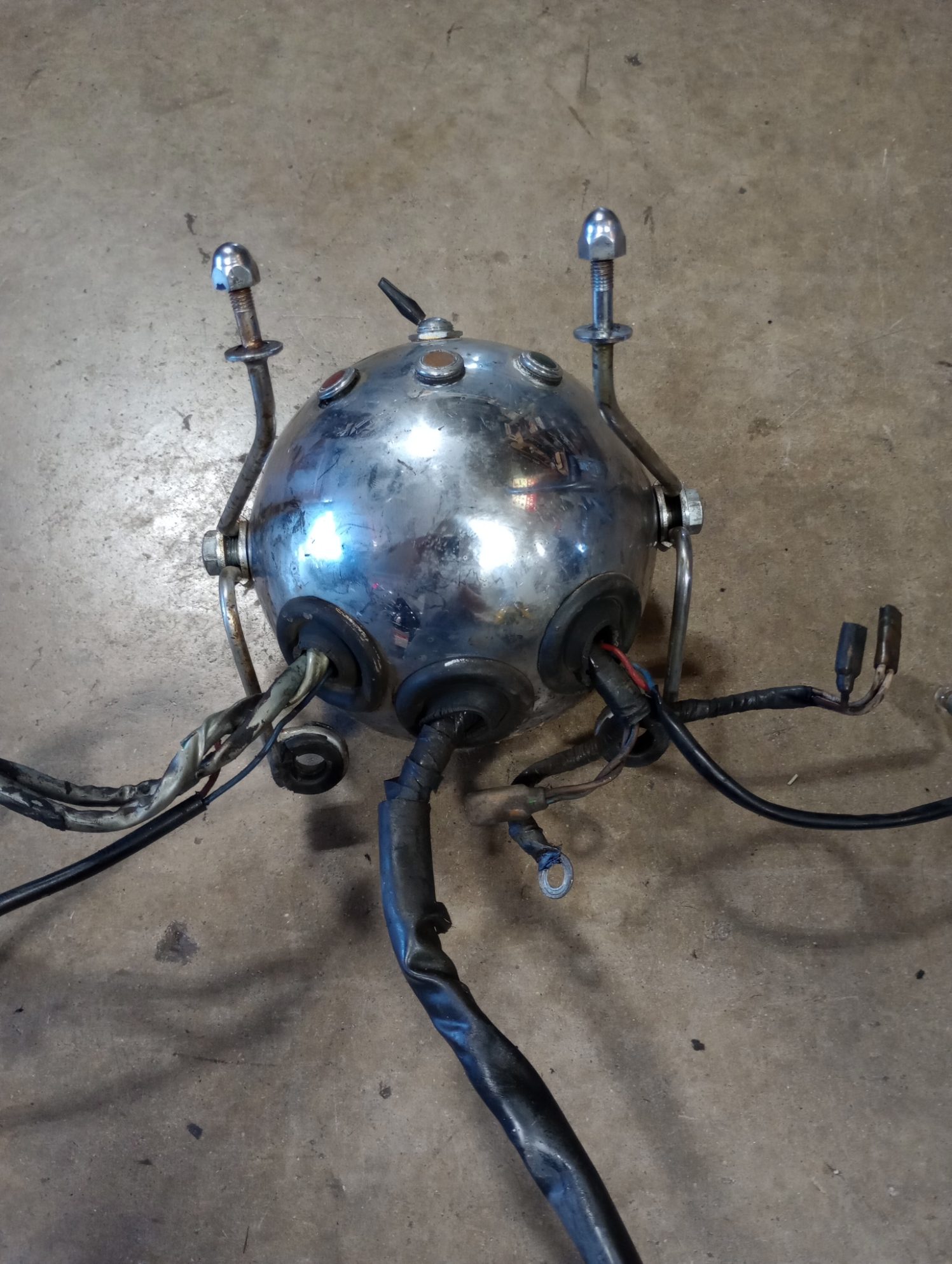 1973 Triumph Trophy Trial - USED - Head Light, Handlebar Switch, Wire Harness