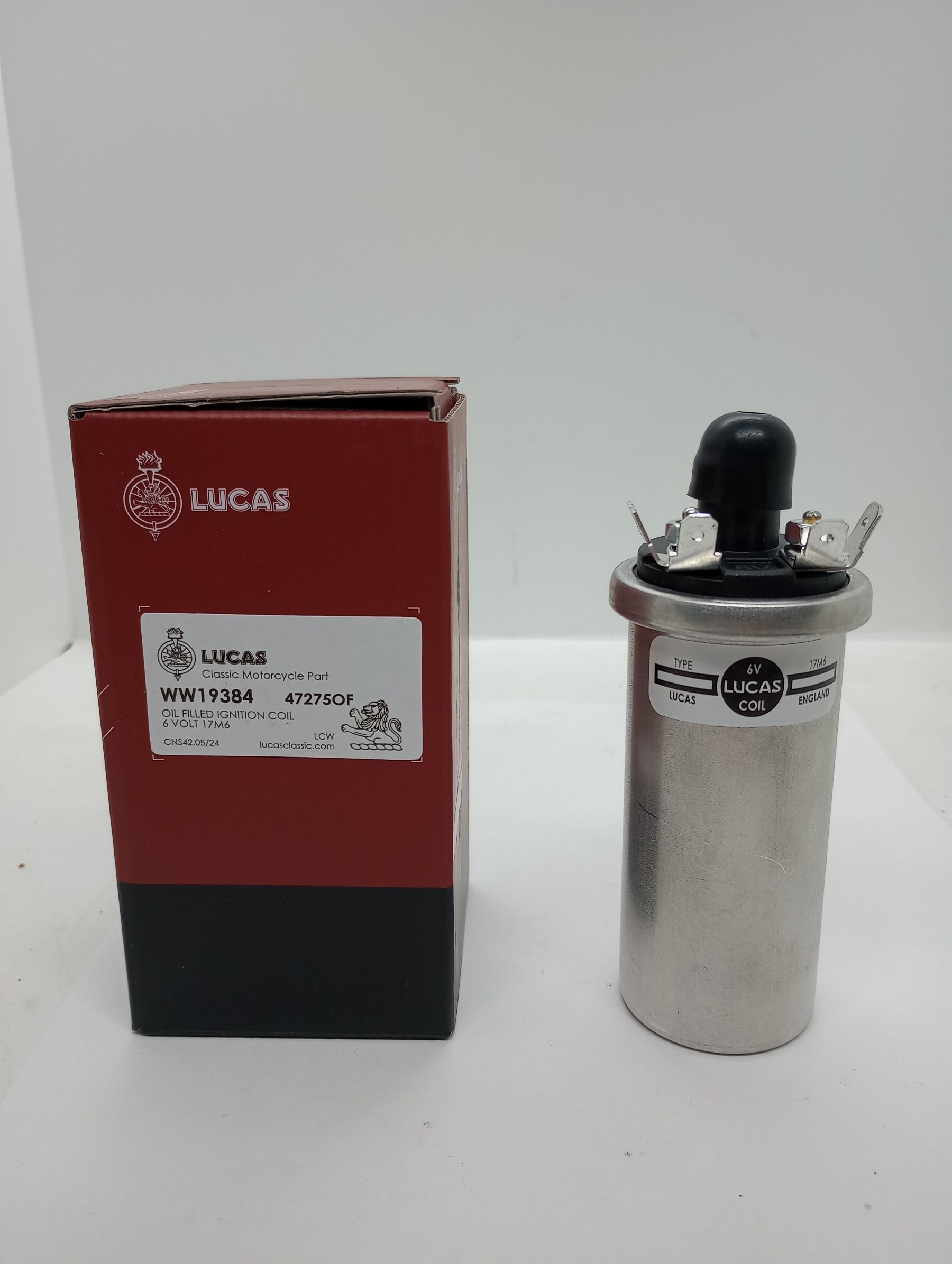 47275OF Coil, 6 Volt, Small, Lucas, Oil Filled