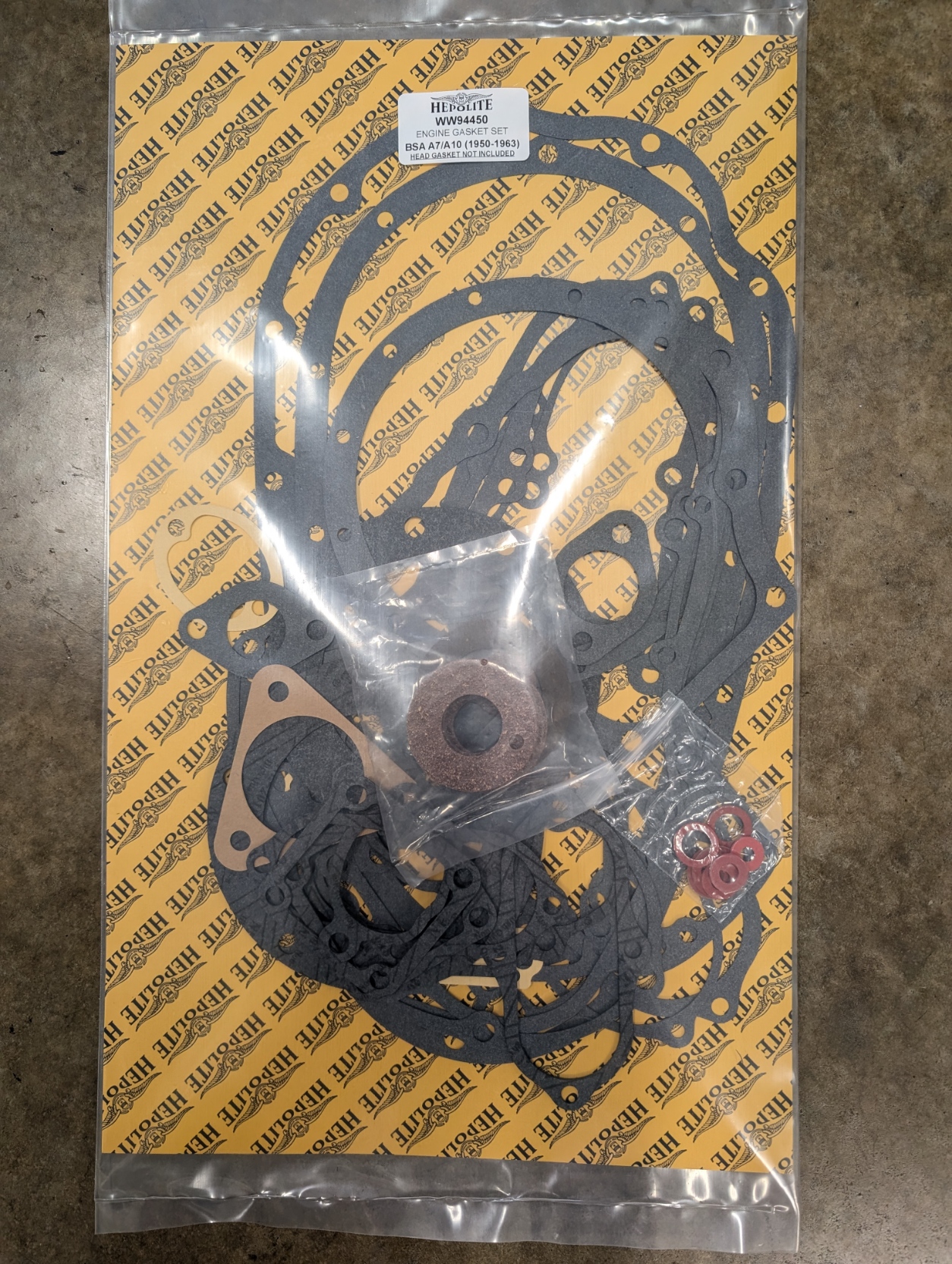 MP30-1663H Gasket Set Complete Engine, Gear Box, Primary, BSA A10